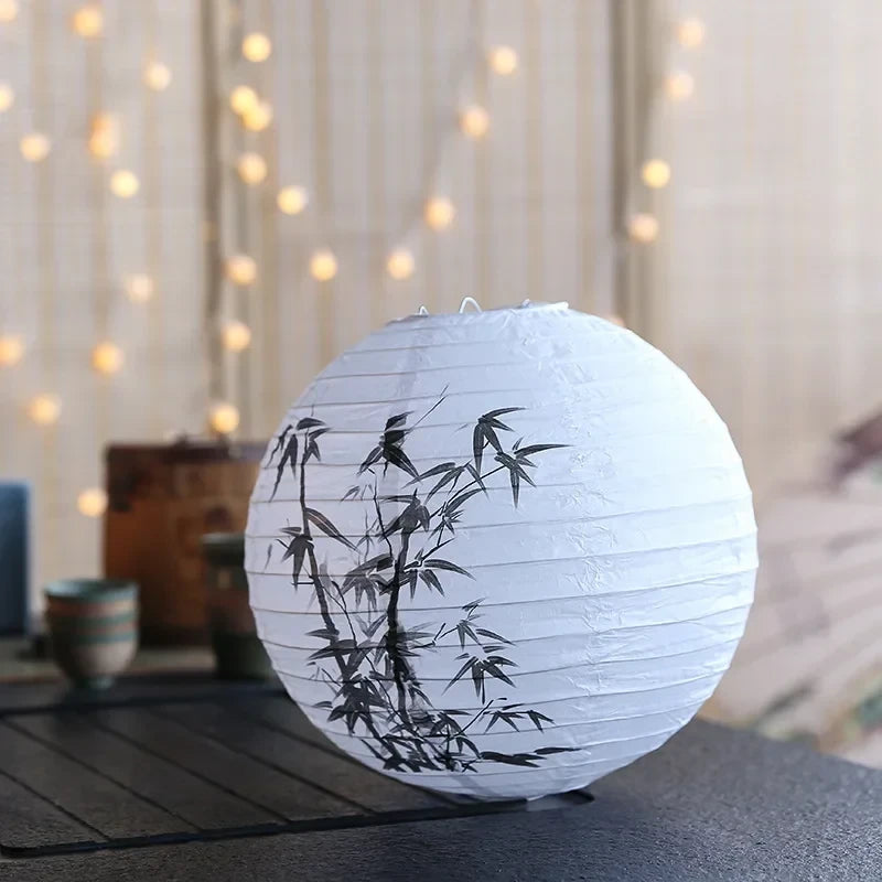 Printed Flower Paper Lanterns