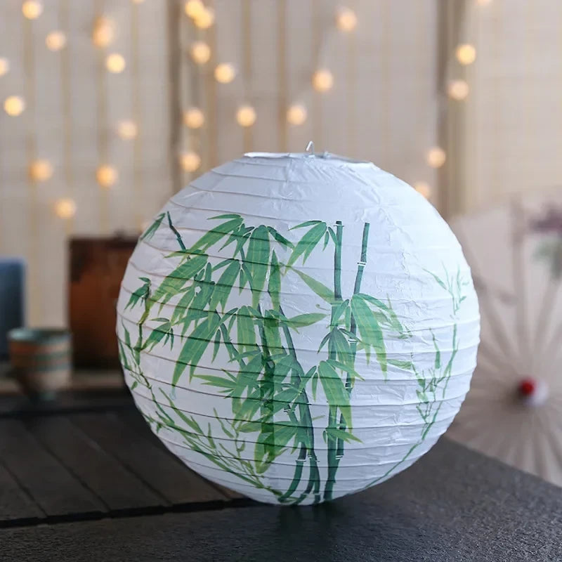 Printed Flower Paper Lanterns