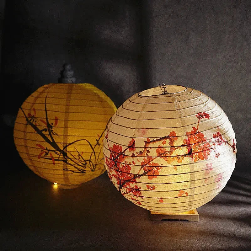Printed Flower Paper Lanterns